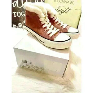 Olivia Miller Casual Classic Comfortable High Top Flat Fashion Sneakers
